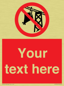 Custom prohibition do not fly kites near overhead electrical power lines